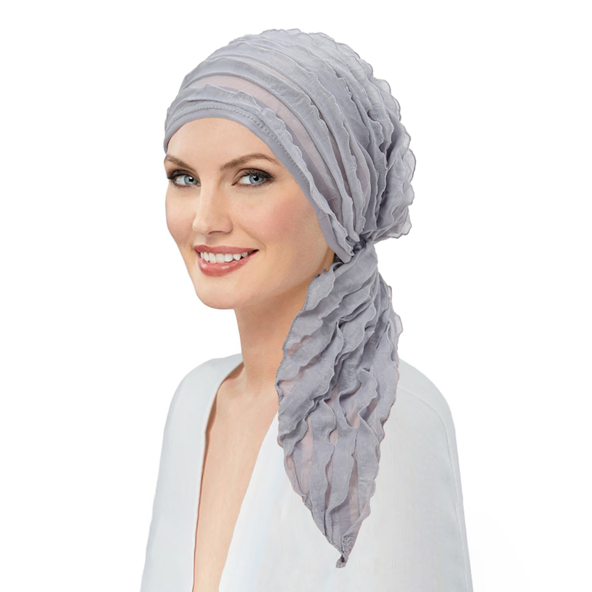 Nouveau Bonnet Hijab Intérieur Femme 2026 avec Volants, Foulard Turban, Bonnet Chimio, Coiffe Turbante Mujer