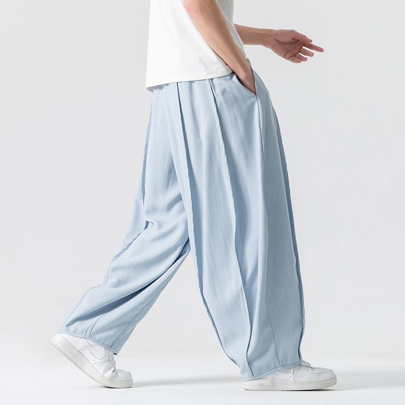 Pantalon à Jambes Larges pour Homme, Sarouel, Couleur Unie, Harajuku, Streetwear, Décontracté, Unisexe, FJPlus, Taille 5XL