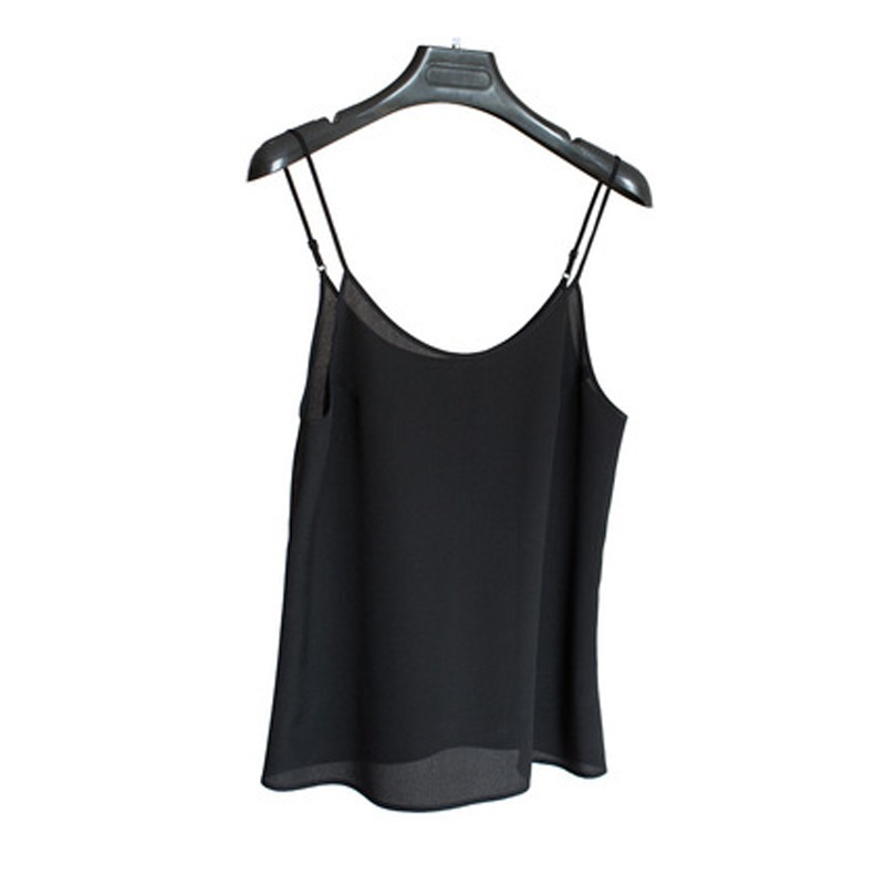 Camisole 100% soie de mûrier pour femme, idéale à porter en extérieur ou comme sous-vêtement, avec bretelles réglables