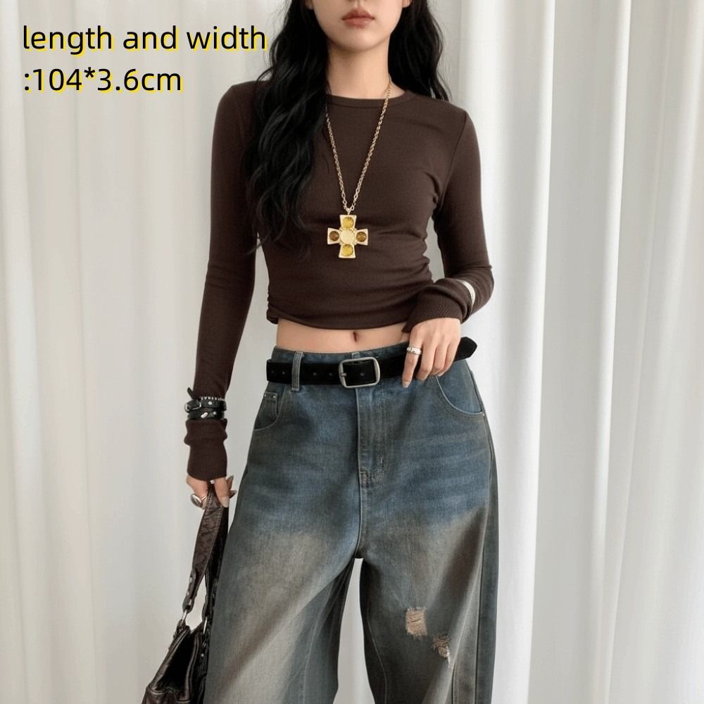 Nouvelle ceinture en velours marron de haute qualité, portable, durable et tendance pour femme, ceinture décorative pour robe