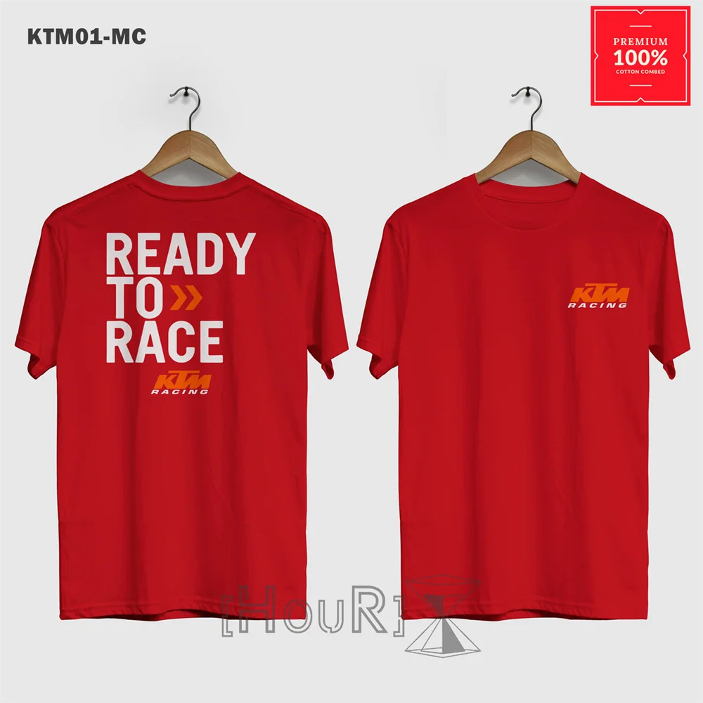 T-shirt à manches courtes pour homme KTM Ready To Race, décontracté, respirant, pour les passionnés de moto, avec logo KTM Racing