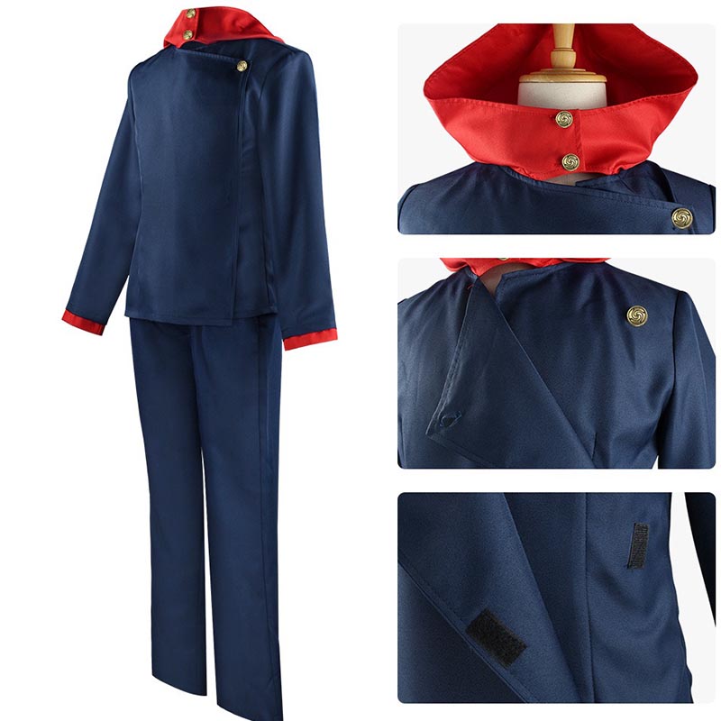 Anime Cosplay Itadori Yuji Costume unisexe Anime Tokyo à capuche académie veste pantalon uniforme scolaire ensemble