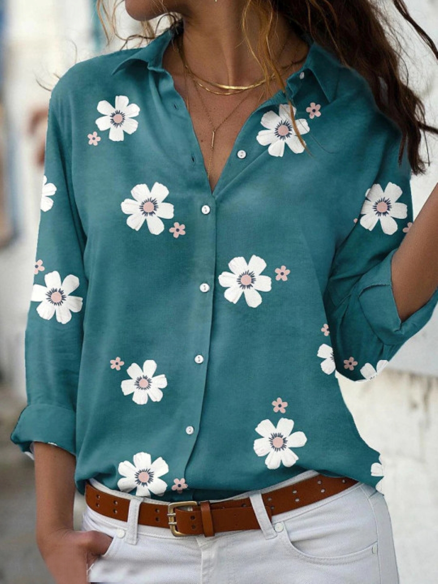 Chemise élégante pour femmes, mode décontractée, manches longues, haut ample