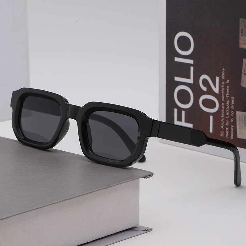Lunettes de soleil vintage rectangulaires pour femmes, lunettes de soleil rétro tendance, lunettes de marque de luxe, lunettes de vue pour hommes