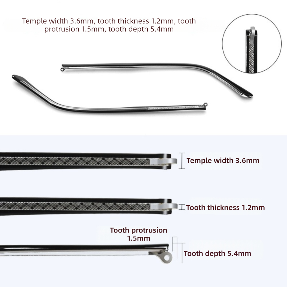 1 Paire de Branches de Remplacement Universelles pour Lunettes, Outil de Réparation pour Montures de Lunettes, Accessoires pour Lunettes