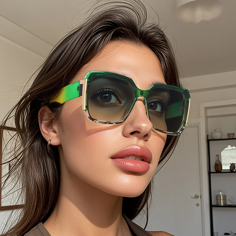 RUISIMO carré dégradé lunettes de soleil femmes hommes Vintage marque de mode lunettes de soleil réelry fête voyage mâle femme lunettes UV400