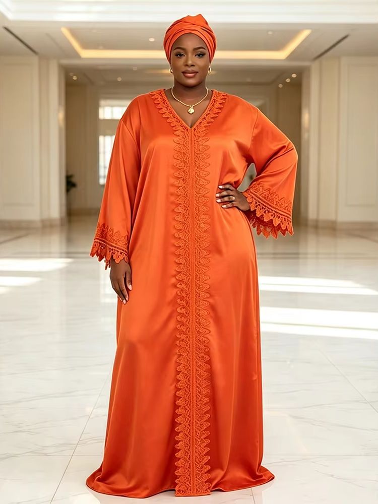 Abayas pour femmes, mode musulmane africaine de Dubaï, robe caftan marocain, robes de soirée, satin, boubou, robe djellaba, tenues