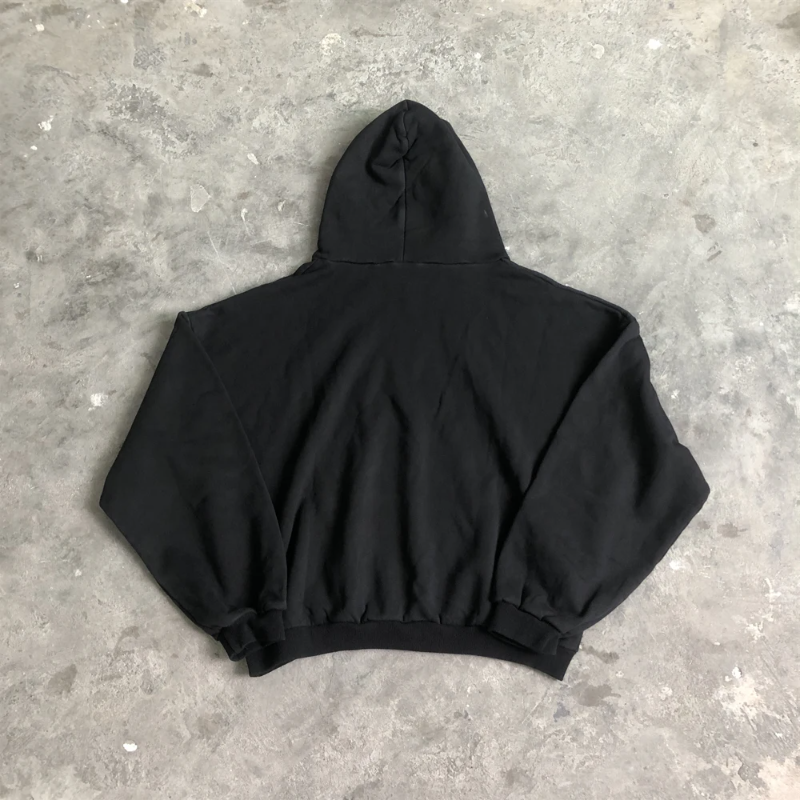 SAINT OF MICHAEL mode 1:1 KANYE WEST Streetwear sweat DONDA imprimé velours décontracté ample surdimensionné hauts à capuche pour hommes