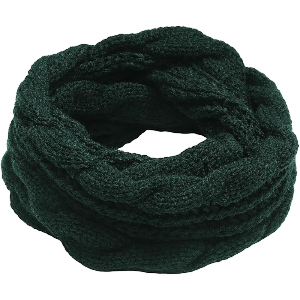 Écharpe chaude d'hiver pour femmes, foulards coupe-vent élégants à blocs de couleur pour temps froid, foulards à boucle circulaire en tricot chaud d'hiver 1 pièce
