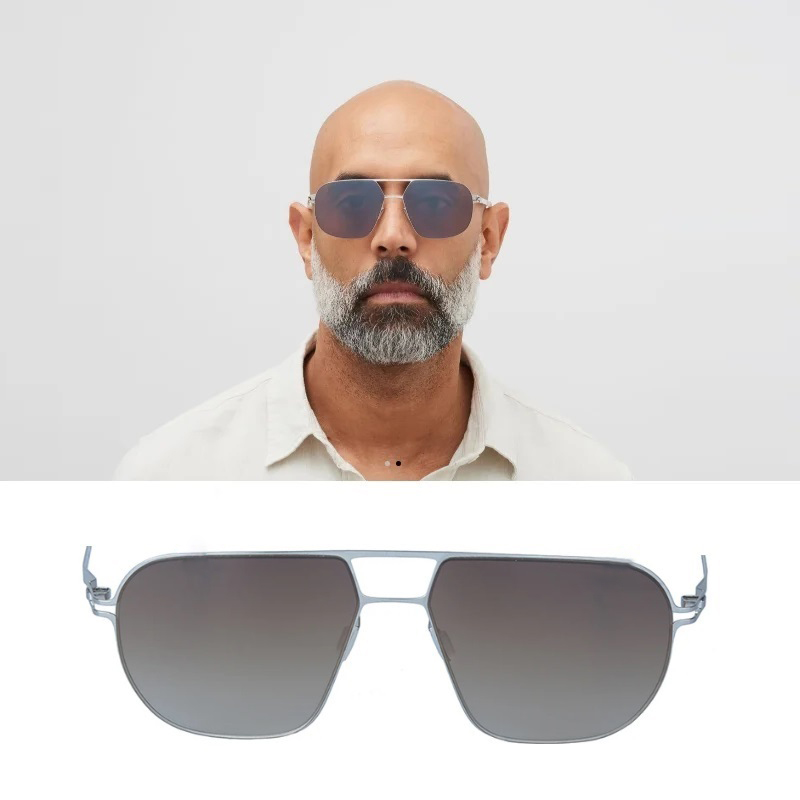 Lunettes de soleil polarisées hommes femmes coloré plage mode carré lunettes de soleil Ultra léger mince sans vis allemagne marque Design ANGUS