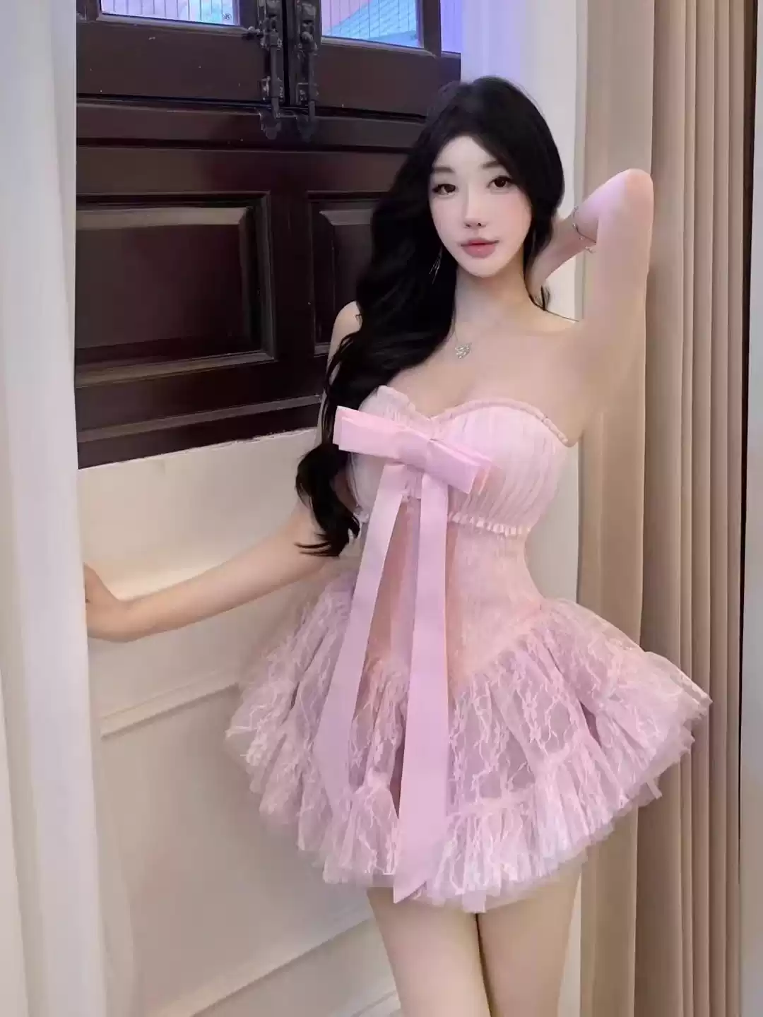 Nouvelle Robe de Soirée Élégante et Luxueuse pour Femme, Modèle Coquette à Épaules Dénudées avec Nœud en Tulle, Taille Haute et Jupe Bouffante Style Fée Princesse
