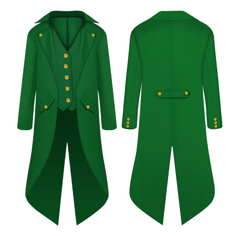 Enfant garçon Costume victorien médiéval smoking Gentlema Tailcoat gothique Steampunk Trench Coat redingote tenue pardessus uniforme pour garçon