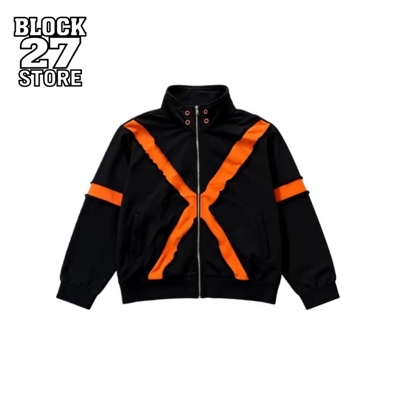 Veste pour hommes Harajuku American Streetwear, manteau à manches longues avec fermeture éclair, coupe ample, décontracté, unisexe, tendance de la mode, nouveau