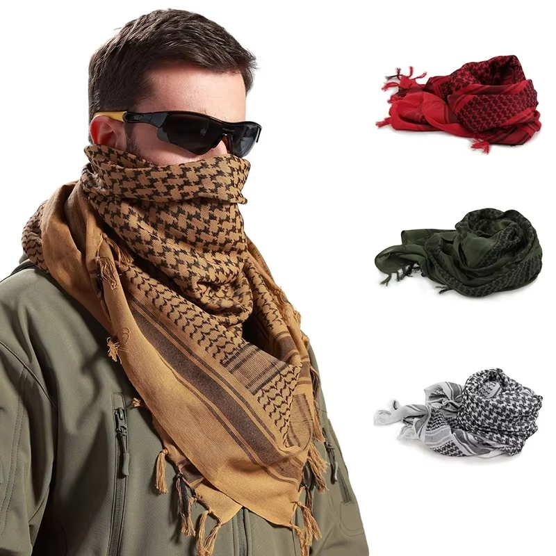 1 Pack Foulard Musulman en Gaze Arabe du Désert pour Hommes et Femmes, Protection Solaire, Coupe-Vent, pour la Randonnée