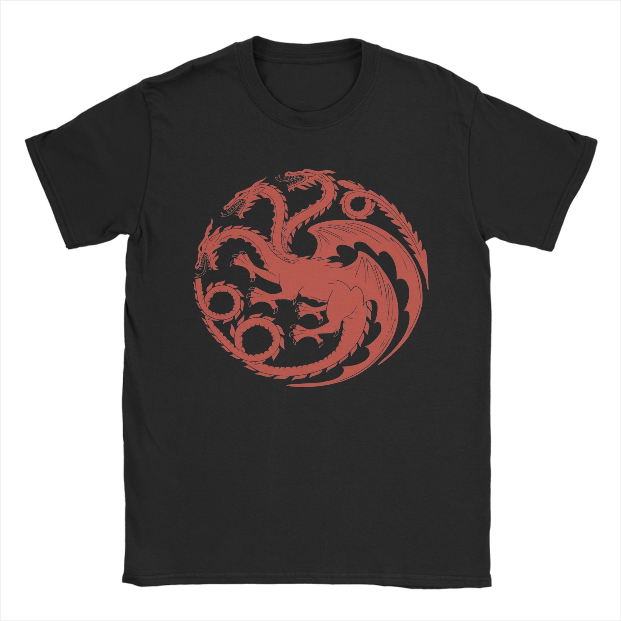 T-shirts pour hommes House of TARGARYEN King's, 100% coton, superbe t-shirt à manches courtes et col rond, t-shirt de fête