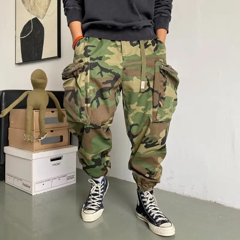DulCamSolomon-Pantalon sarouel pour homme, grande poche, multifonctionnel, adt, extérieur, décontracté, sport, jogging, vêtements d'entraînement, mode