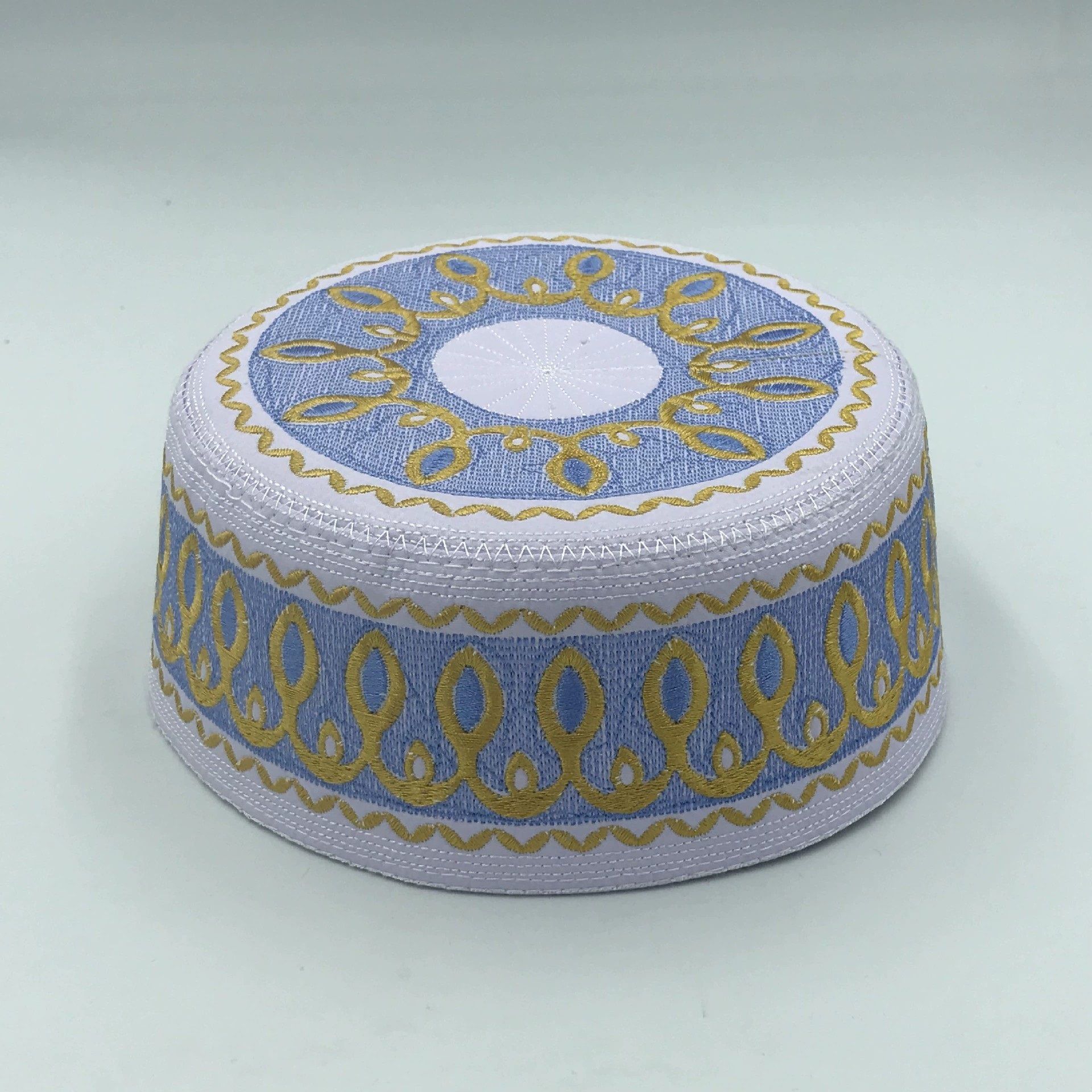 Chapeaux islamiques brodés pour hommes et femmes, casquettes de prière, voiles, vêtements de loisirs pour hommes musulmans et juifs, Arabie Saoudite