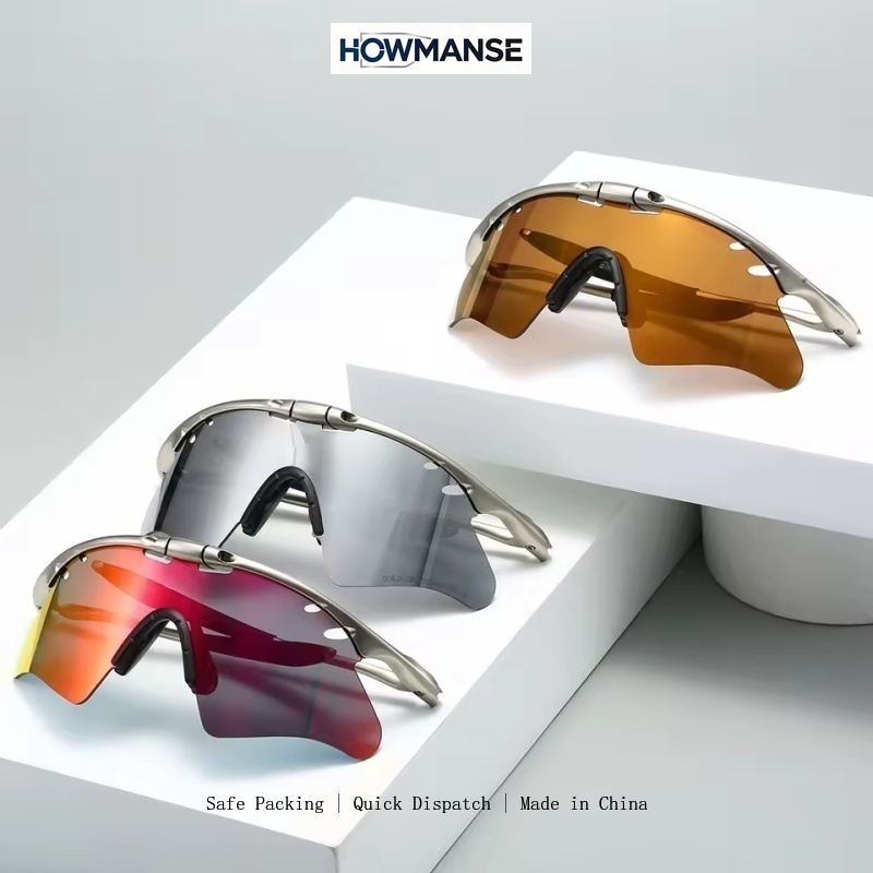 Lunettes de soleil polarisées, lunettes de sport en métal, lunettes de randonnée, lunettes de sécurité, lunettes de pêche pour homme et femme, lunettes de cyclisme