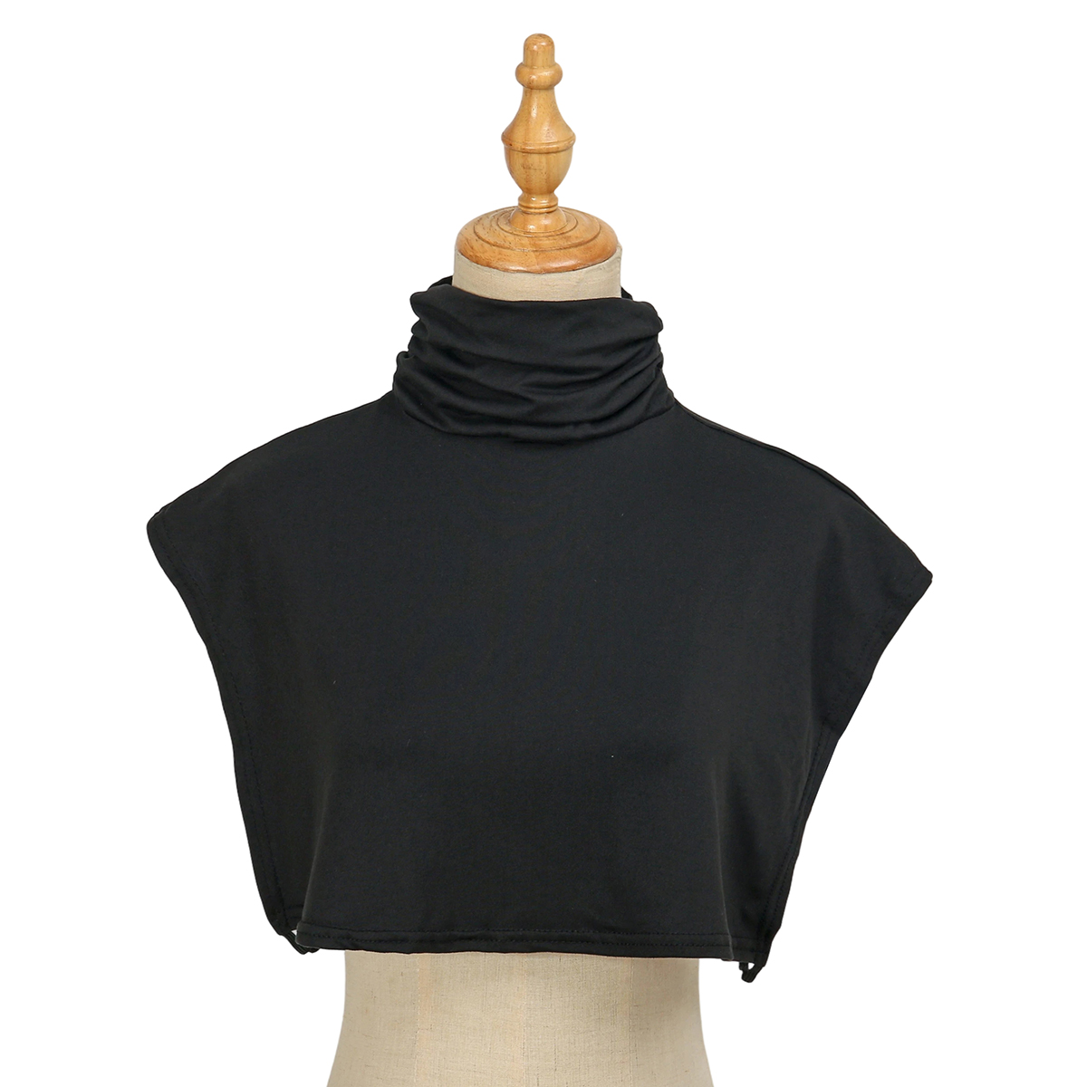 2025 nouvelles femmes musulmanes Modal faux col islamique Hijab Extensions col roulé col haut couverture plus chaud couleur unie demi-haut