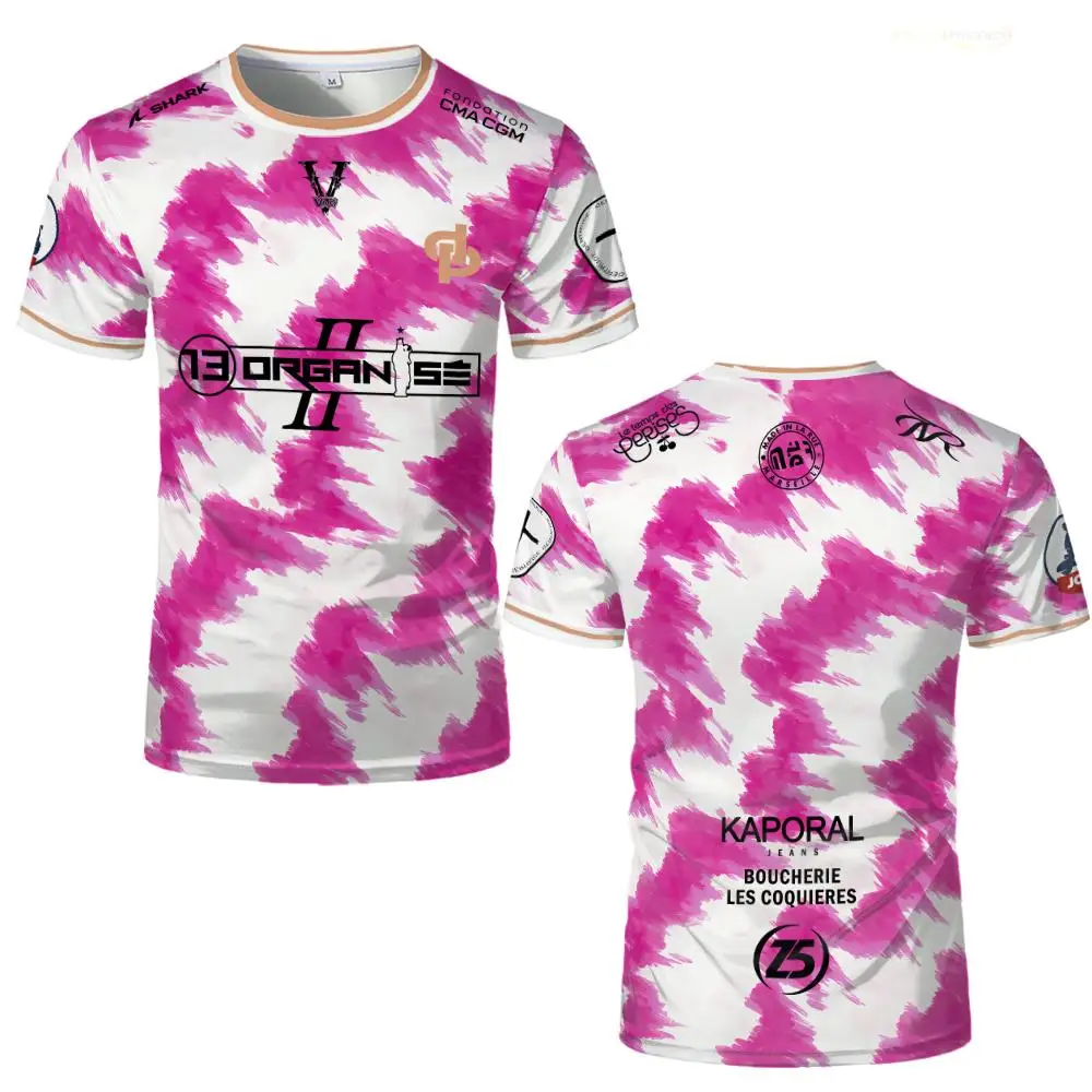 Nouveau maillot de football JUL Marseille imprimé intégral 13, T-shirt d'entraînement Hip Hop, uniforme unisexe, streetwear