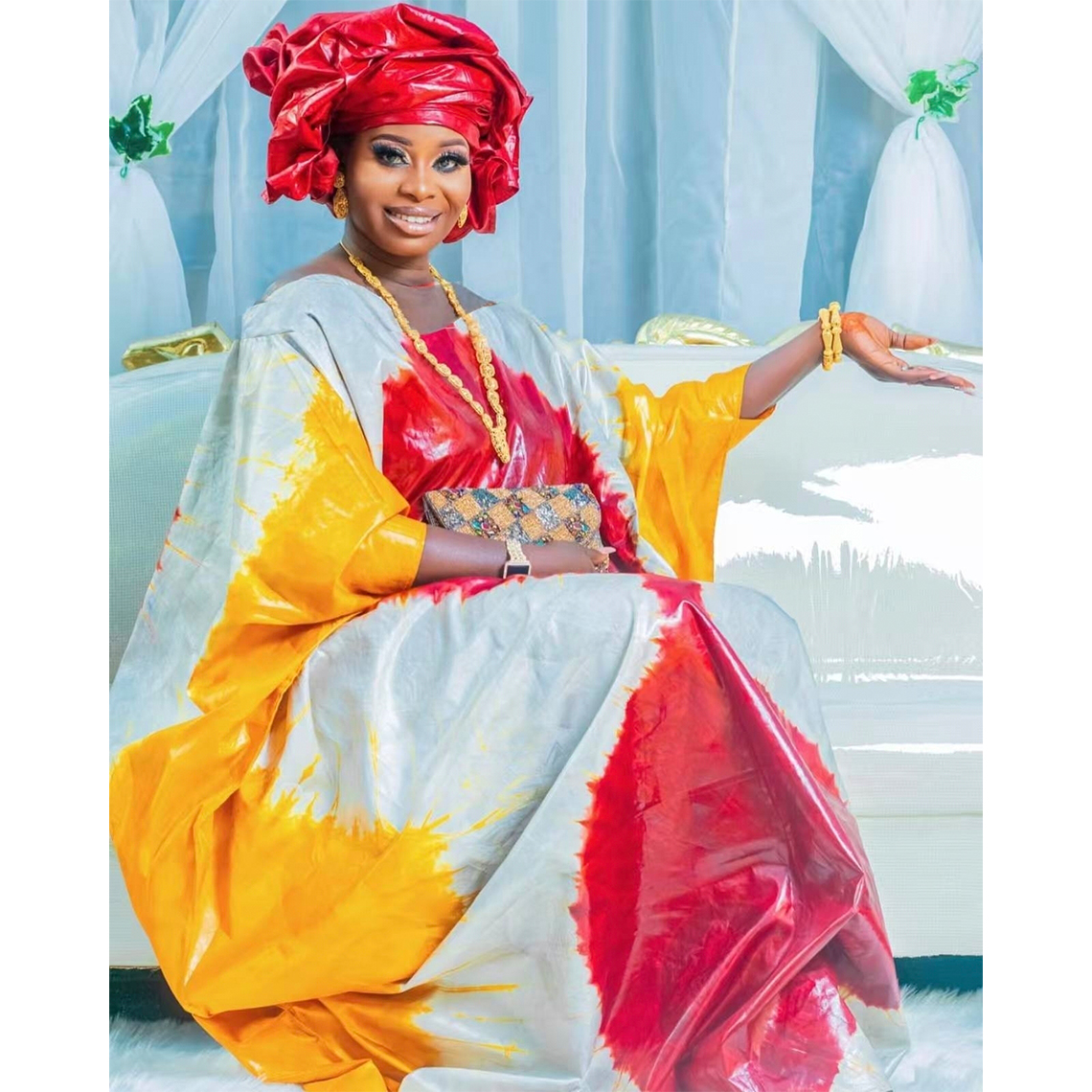 Robe Boubou Bazin Riche pour femmes africaines, impression brillante, originale du Mali, Bazin Riche nigérian, vêtements de fête de mariage Dashiki