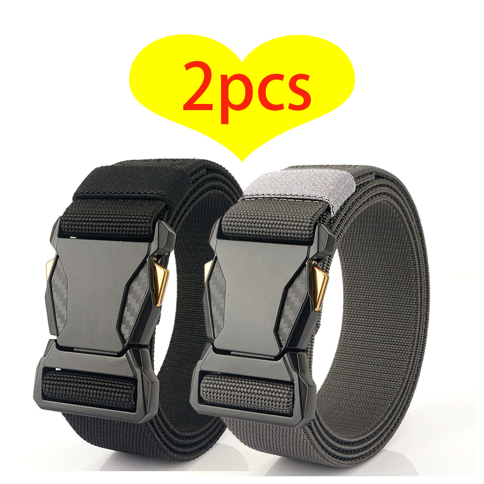 Ceinture tactique pour hommes pour les sports de plein air ; Ceinture pour jeans ; Ceinture polyvalente décontractée pour l'exercice et l'entraînement