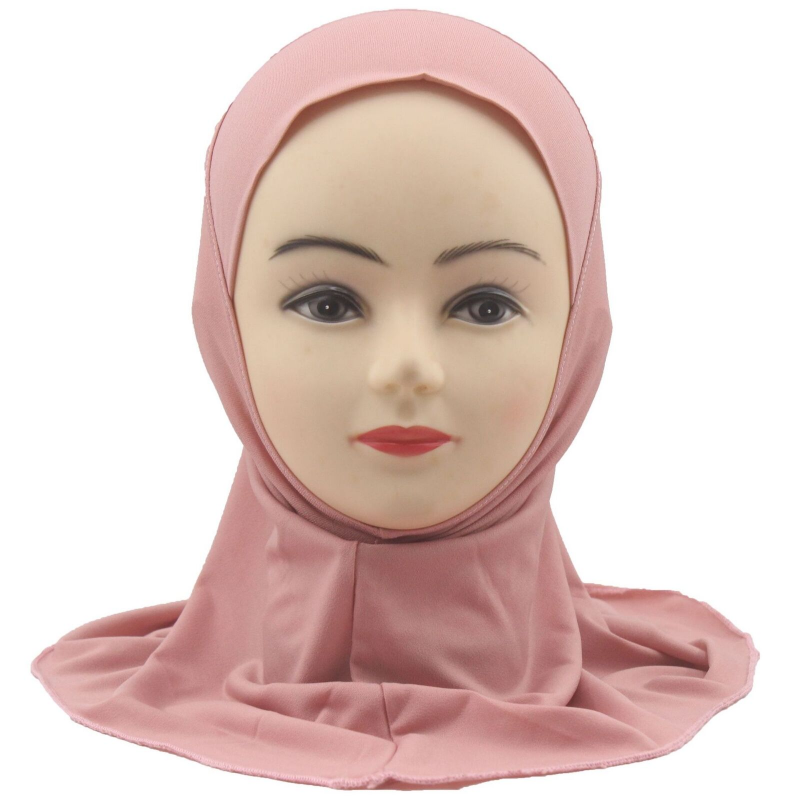 Écharpe de sauna élastique du Moyen-Orient pour filles, document solide, écharpe de prière du Ramadan, chapeau de sauna mignon, châle arabe