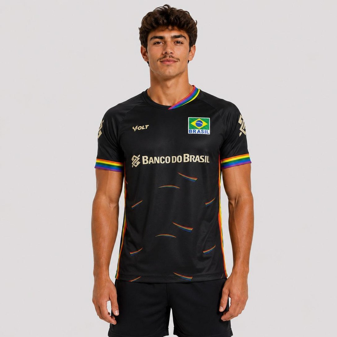 Maillot de volley-ball 2026 CBV Contra o Preconceito, T-shirt respirant 3D à séchage rapide pour hommes et femmes, collection été, style mode