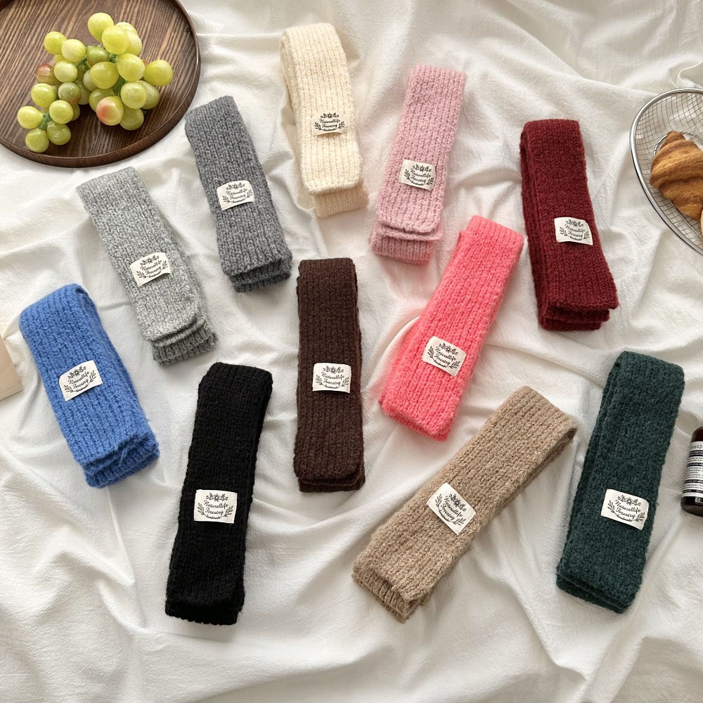 Écharpe en tricot fine pour femme, mode hiver, mini écharpe longue à rayures, écharpe décorative