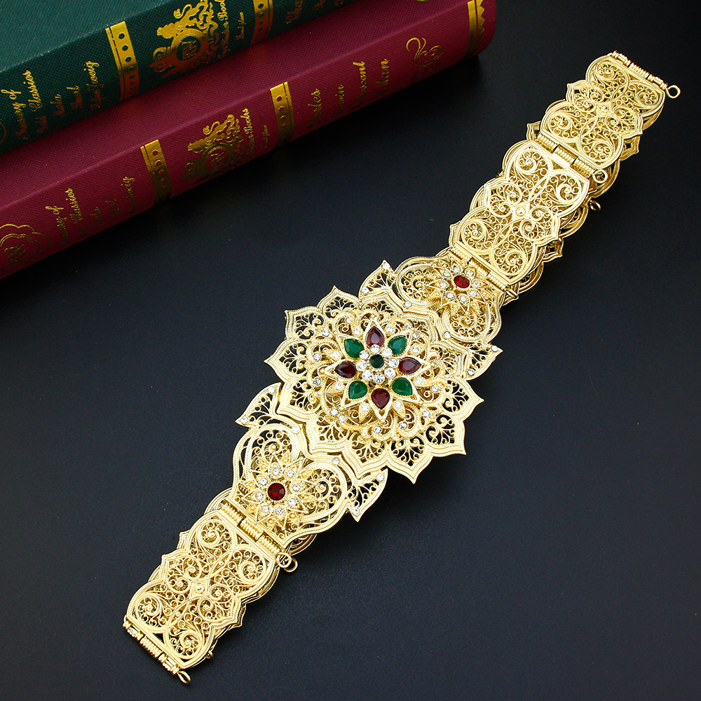 Ceinture Marocaine en Métal localité pour Femme, Bijoux de Mariage, Arabe et Algérien