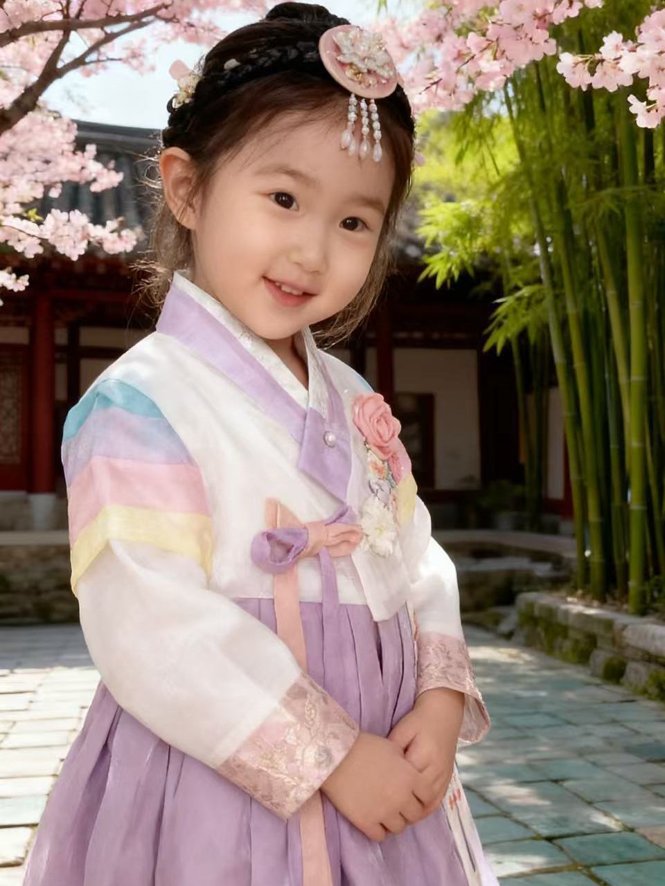 Costume traditionnel coréen, nouveau Costume ethnique, Hanbok coréen pour filles, robe de princesse féminine