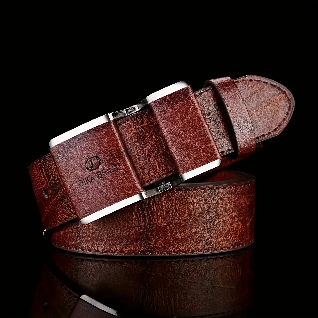 Ceinture d'affaires pour hommes, boucle lisse, ceinture de loisirs, ceinture en jean, costume, pantalon