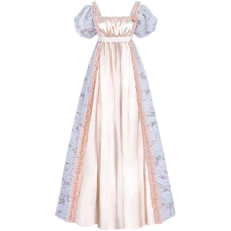 Robe de bal élégante de style médiéval victorien pour femmes, taille haute, robe de soirée de thé, costume de scène pour Halloween et le carnaval