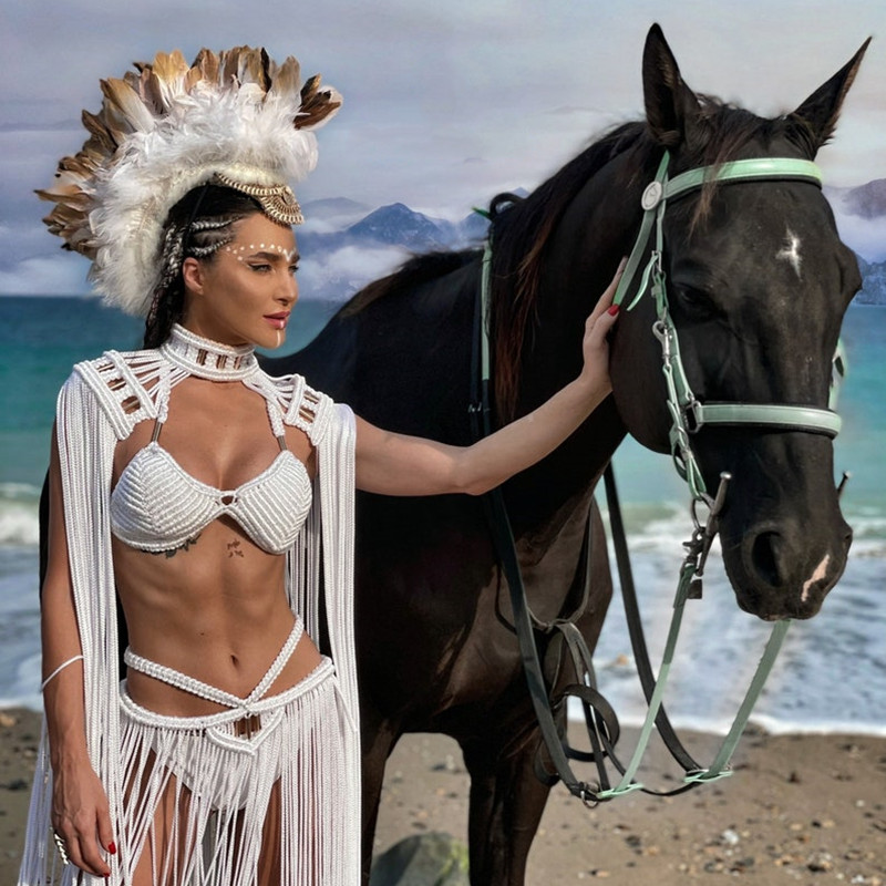Cover Ups de bikini pour femmes, crochet à la main avec glands, jupes évidées, ensemble assressenti, plage, bain, été, vacances, sexy, 2023