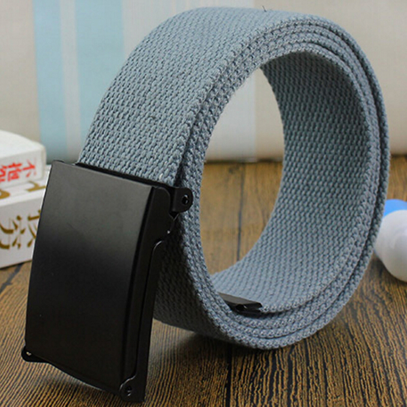 Haute qualité armée tactique hommes ceinture unisexe mâle décontracté boucle ceintures toile sangle ceinture armée tactique ceinture