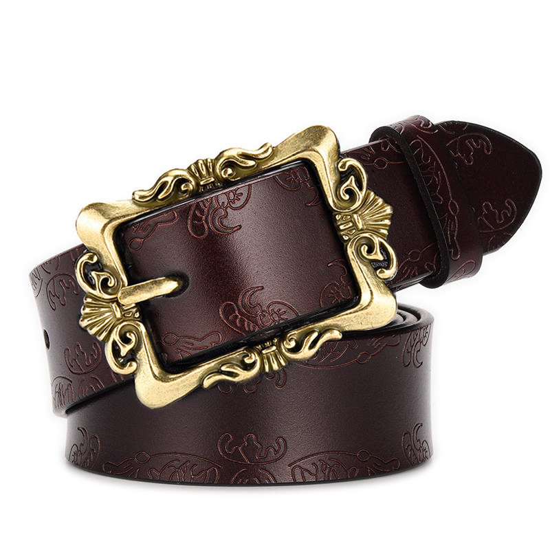 Ceinture en cuir pour femmes, Simple et polyvalente, large, coréenne, décorative, décontractée, mode étudiante, jean, tendance
