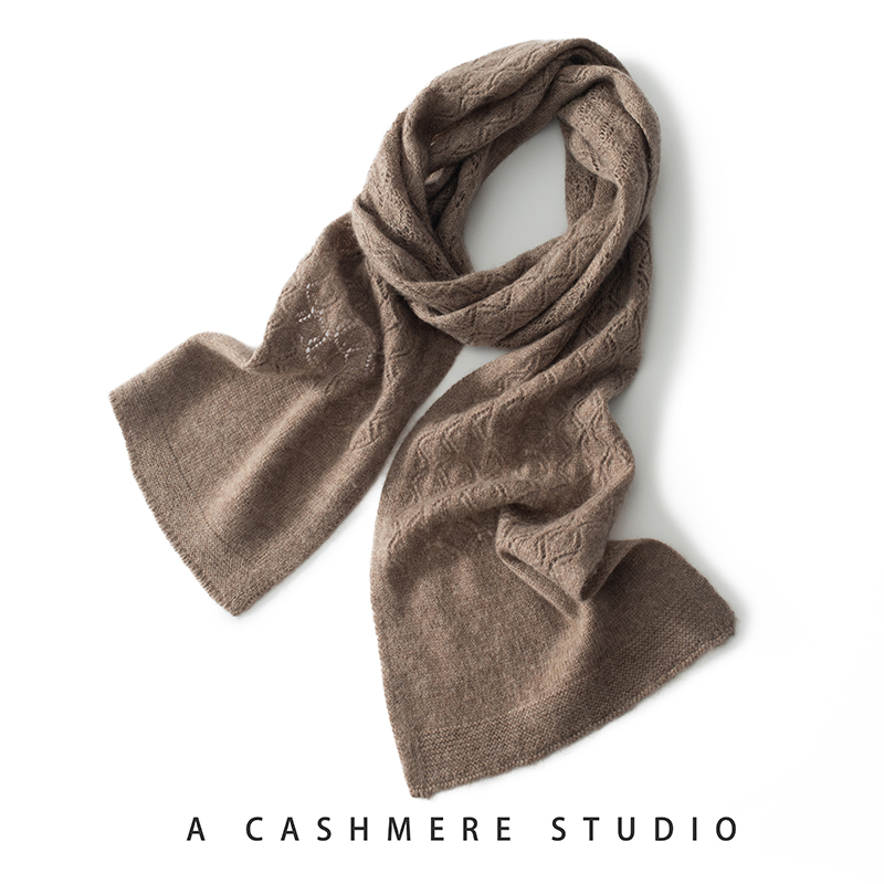 Écharpes en Cachemire de Haute Qualité pour Femme, Châle de Protection du Cou Chaud, Design Jacquard, avec Document de Solide, Hiver