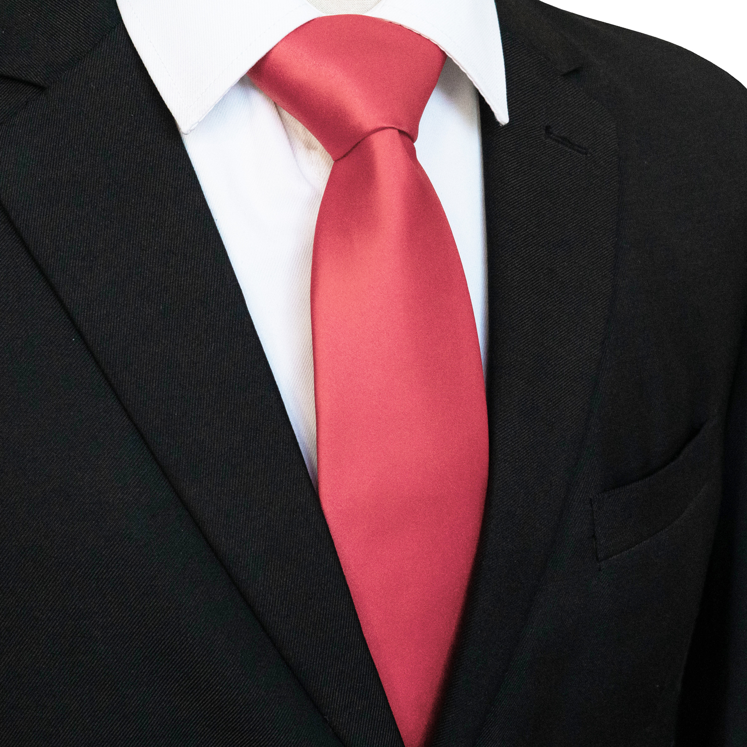Cravates classiques KAMBERFT, nouvelles cravates pour hommes de 8 cm, cravates en satin de couleur unie rose, rouge, jaune, pour homme, affaires, mariage, fête, cadeau