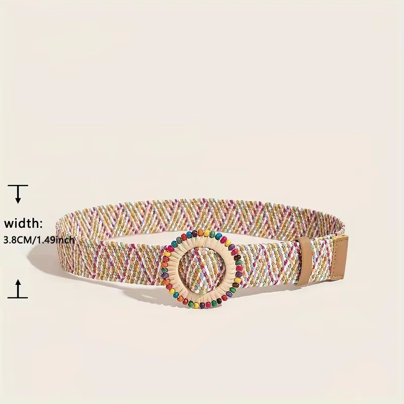 Ceinture large pour femmes, Corset, ceinture en sangle pour robes, ceinture tissée en herbe, 5CM, ceinture pour pantalons pour femmes, BF010