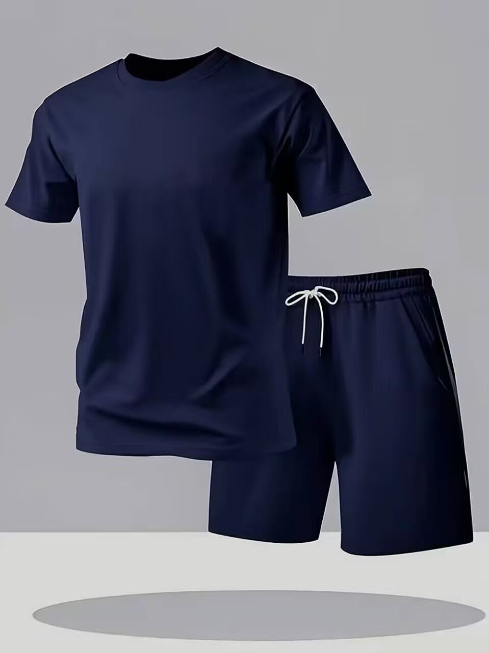 Nouvel ensemble de vêtements de sport d'été pour hommes, t-shirt à manches courtes et short, ensemble deux pièces, respirant et à séchage rapide, vêtements décontractés.