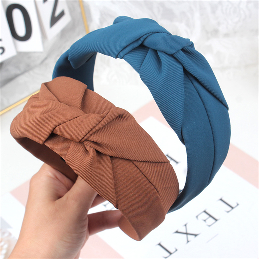Nouveaux bandeaux noués pour femmes coiffure filles Vintage bandes de cheveux tissu large bandeau doux cheveux cerceau cheveux accessoires chapeaux