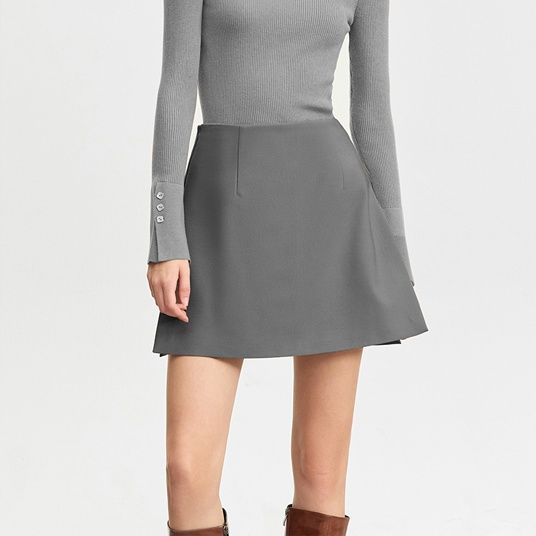 Jupe courte décontractée pour femmes, pantalon taille haute, nouveau costume droit slim, jupe pantalon en forme de A, printemps et été
