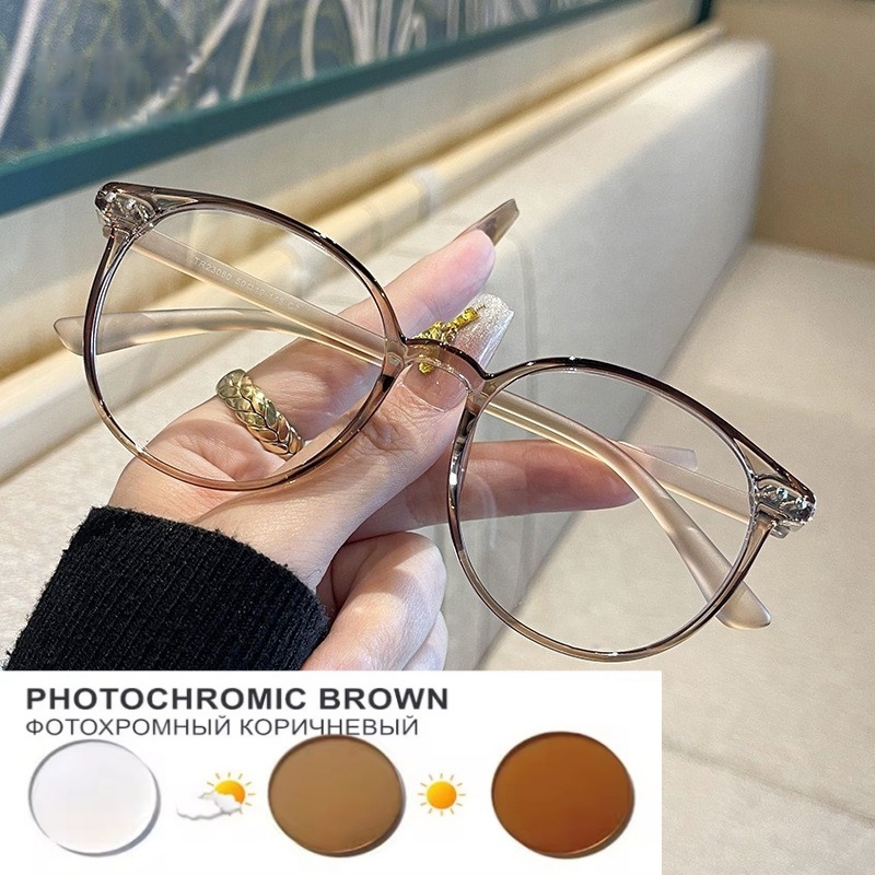Lunettes Légères Résistantes Noires à la Mode pour Homme et Femme, Monture Unie, avec Option, 0 ~-6.0