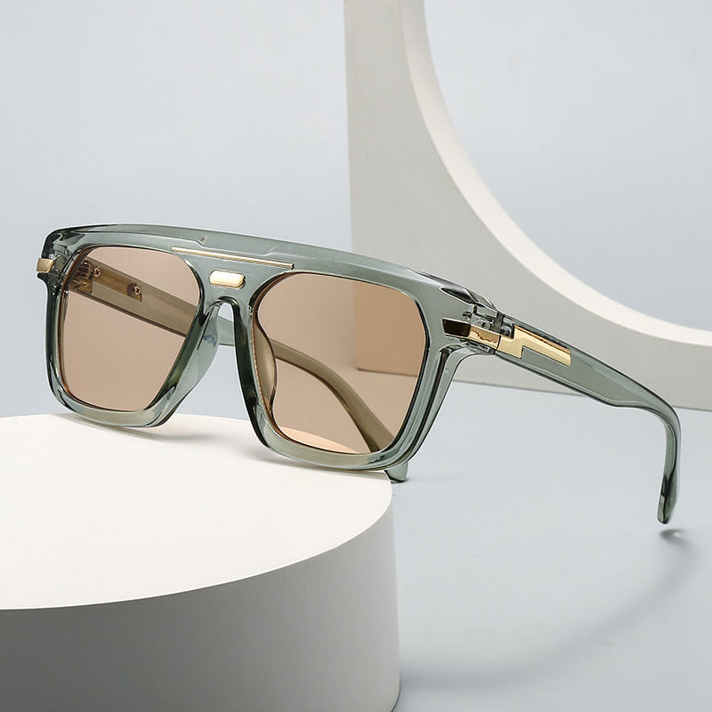 Lunettes de soleil carrées surdimensionnées pour hommes et femmes, Vintage, marque de luxe de styliste, Punk populaire, pour l'extérieur, UV400