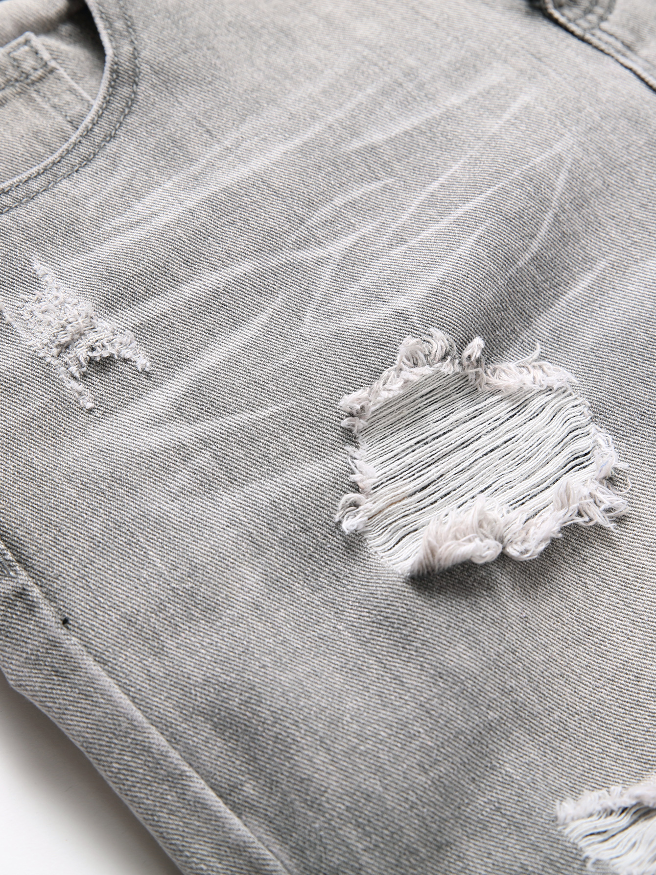 Jean pour hommes coupe ajustée confort jambe droite décontracté taille moyenne pantalon en jean pantalon gris vêtements pour hommes