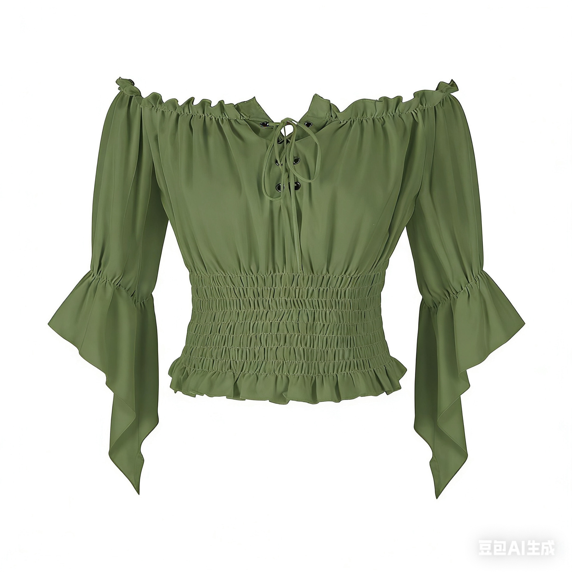 Blouse Vintage Femme Style Aristocratique Médiéval Renaissance, Haut Corset Rétro Steampunk, Chemises Victorien à Épaules Dénudées