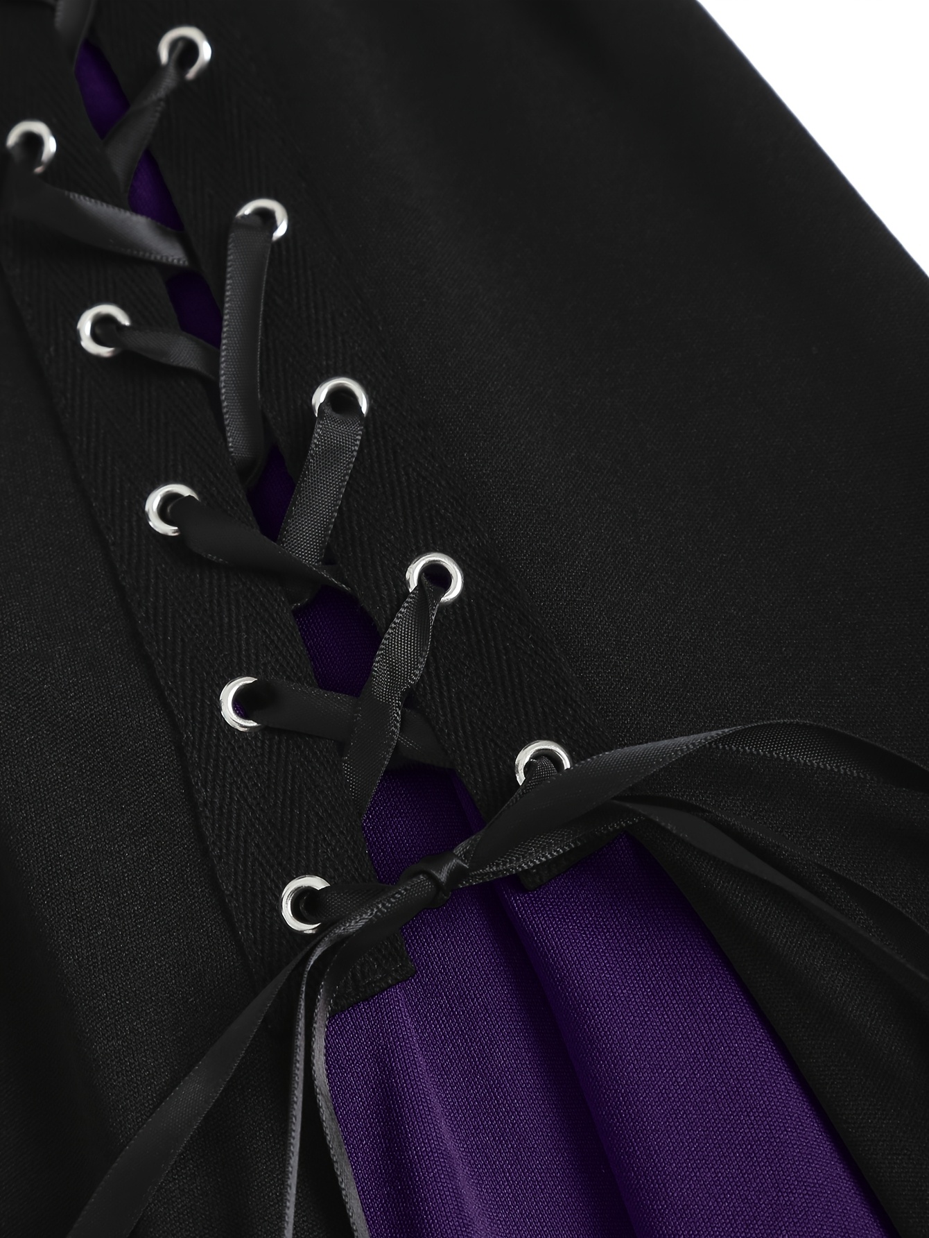 Jupe à lacets boutonnière pour femme, mode européenne et américaine, grande taille, couleur assortie, ligne audio haute