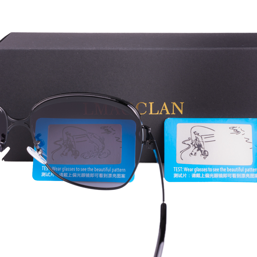 LMAOCLAN-Lunettes de soleil polarisées pour femmes, verres dégradés, rondes, carrées, marque de luxe