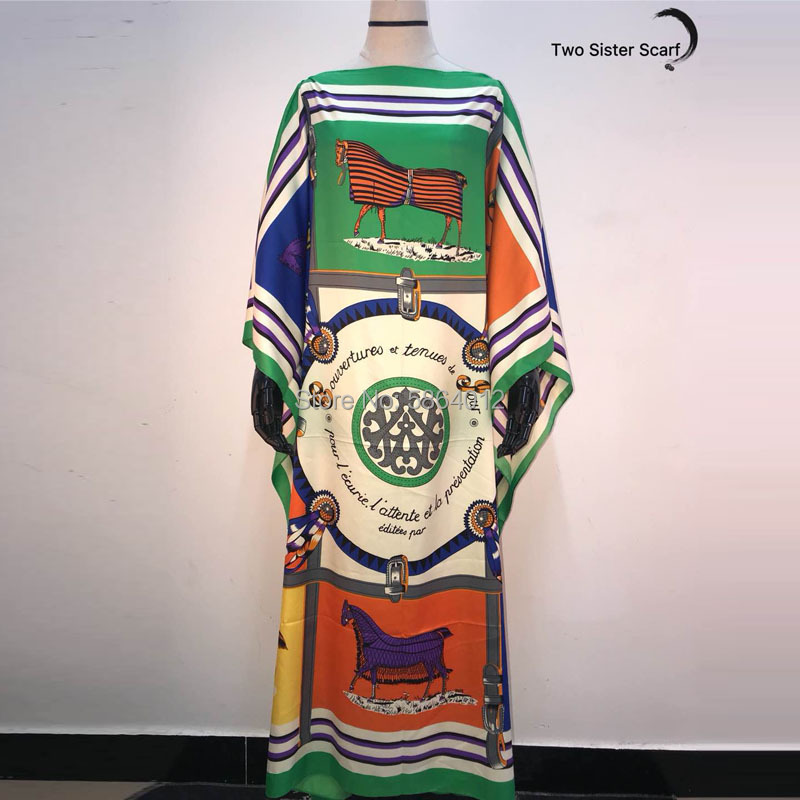 Afrique mode blogueur recommande populaire imprimé soie caftan Maxi robes ample été plage bohème caftan longue robe pour dame