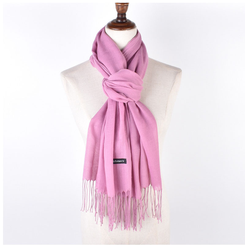 Écharpes et châles en pashmina de couleur unie pour femmes, pour robes de soirée, voyages, bureau, hiver, mariage, effet cachemire, grandes écharpes